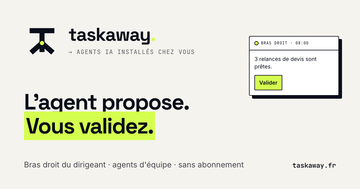 Visuel de couverture de Taskaway